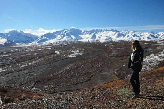 Observando a vastidão do Denali National Park, no Alaska